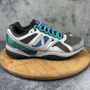 New Balance Trail Running Shoes Womens Size 8.5 Gray White Teal Mesh WT915SC